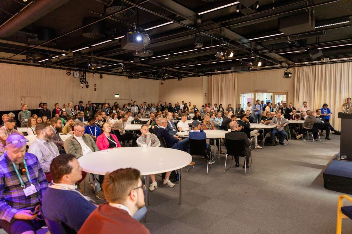 Crowd listening attentively